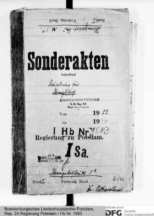 Bauordnung für Hennigsdorf, Kr. Osthavelland
