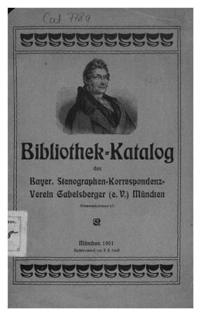 Bibliothek-Katalog des Bayerischen Stenographen-Korrespondenz-Verein Gabelsberger (e. V.) München