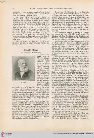 August Noack: zu seinem 70. Geburtstage