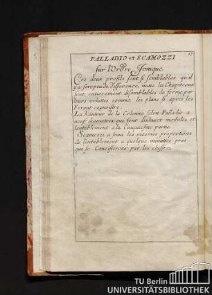 Palladio et Scamozzi