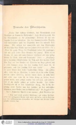 Vorrede der Übersetzerin