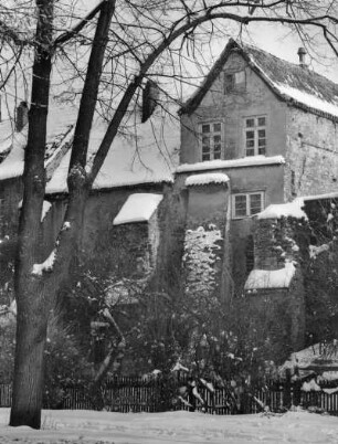 Stralsund. Wiekhäuser auf der alten Stadtmauer am Knieperdamm