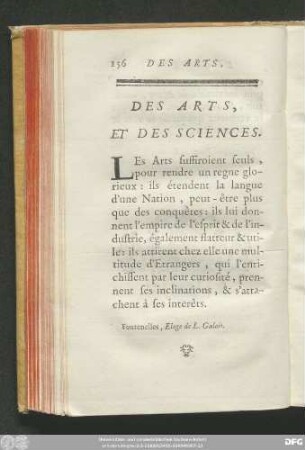 Des Arts, Et Des Sciences.
