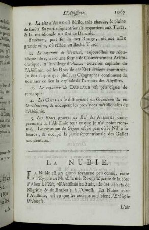 La Nubie.