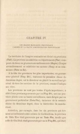 Chapitre IV. Les grands mandarins provinciaux, l'armée et la haute administration provinciales