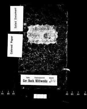 Gerichtshandelsbuch von Rößgen und Kockisch, Bd. 3
