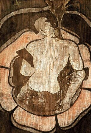 Kassettendecke mit Heiligendarstellungen