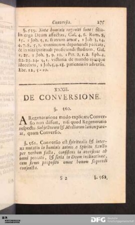 XXXII. De Conversione.