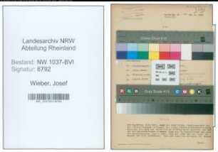 Entnazifizierung Josef Wieber , geb. 03.01.1899 (Ingenieur)
