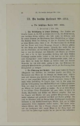 III. Die deutsche Kaiserzeit 919-1254