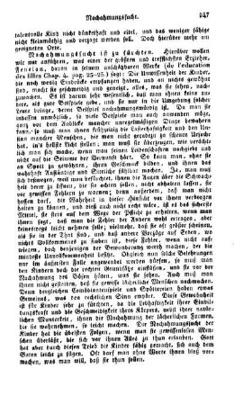 Nachahmungssucht ist zu fürchten