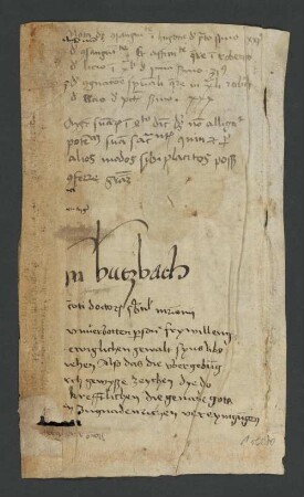 UB Gießen, Hs NF 621 - [Deutschsprachiges Handschriftenfragment aus dem Fraterherrenstift zu Butzbach]. - UB Gießen, Hs NF 621