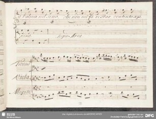Aria: Sento ch'al cor la speme