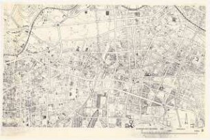 Neuordnung des Gebietes um den Mehringplatz, Berlin-Kreuzberg Schinkelwettbewerb 1963: Entwurf Stadtplan