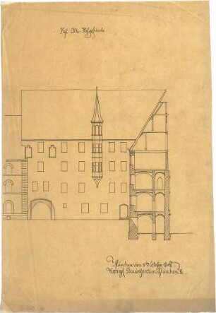 ohne Verfasserangabe; München; Alter Hof - Ansicht