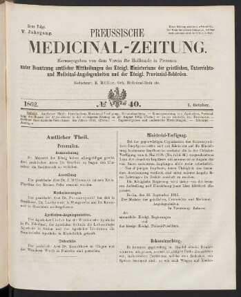 No 40. (1. Oktober 1862) - No 44. (29. Oktober 1862)