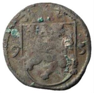 Fundmünze, 4 Heller, 1595