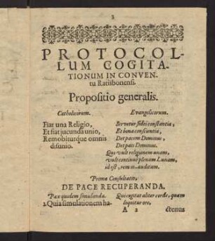 3-16, Protocollum cogitationum in conventu Ratisbonensi