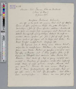 Brief an Richard Dehmel