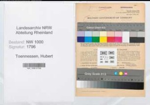 Entnazifizierung Hubert Toennessen, geb. 02.07.1909 (Verw.Angest.)