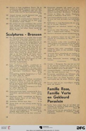 Famille Rose, Famille Verte en gekleurd porselein (Nr. 415-432)