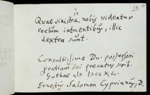 73, Cyprian, Ernst Salomon