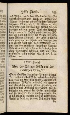 253-261, Capitel LXIX - LXX