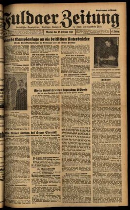 Ausgabe vom Montag, den 12. Februar 1940.