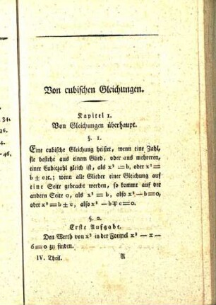 Von cubischen Gleichungen.
