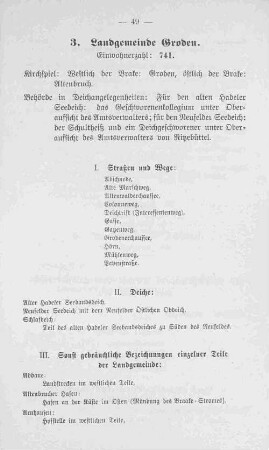 3. Landgemeinde Groden.