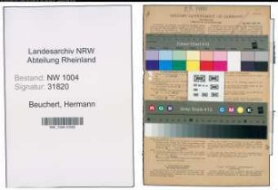 Entnazifizierung Hermann Beuchert , geb. 25.05.1903 (Schaffner)