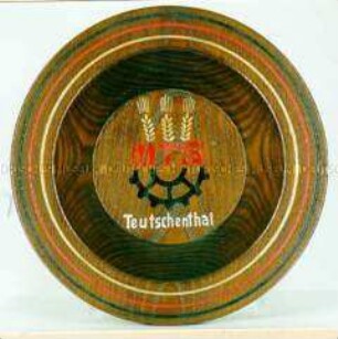 Holzteller "MTS Teutschenthal"