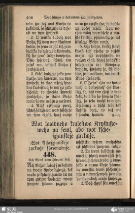 Wot hnadneho kralestwa Krystußoweho na semi, abo wot kscheszjanskeje zyrkwje