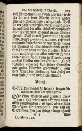 Absatz. Gott ist höchst zu lieben/ wegen seiner liebreichen Vorsichtigkeit.