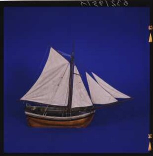 Vollmodell der deutschen Yacht "Familie Dade", 1875, Maßstab 1:18 (Sonderausstellung "Aufgetaucht", 1996)
