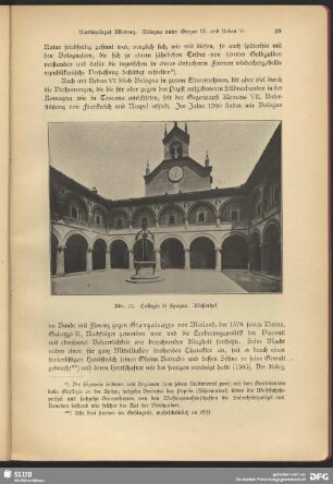 Collegio di Spagna. Klosterhof