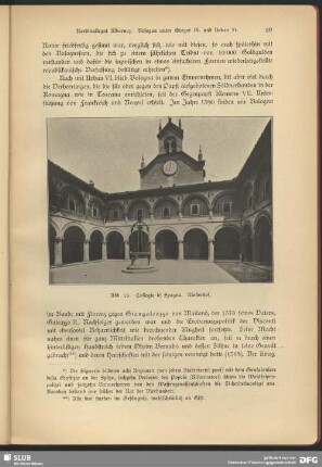 Collegio di Spagna. Klosterhof