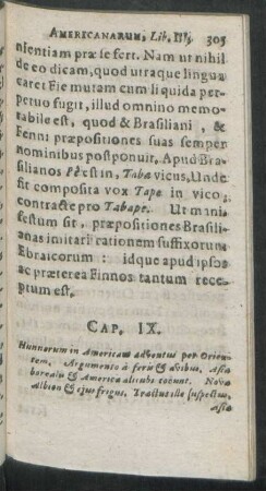 Cap. IX. Hunnorum in Americam adventus per Orientem ...