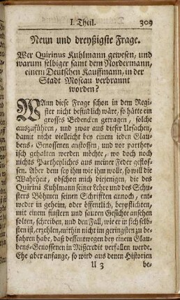 Neun und dreyßigste Frage.