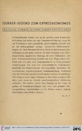 Kritische Stimmen zu einer Geraer Ausstellung
