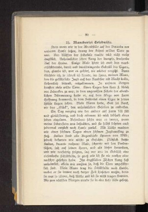 23. Mancherlei Erlebnisse.