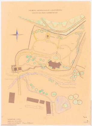 Herrenhaus Hohenborn bei Kassel Umbau: Lageplan 1:500