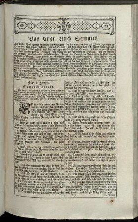 Das Erste Buch Samuels. - Das Zweyte Buch Samuels.