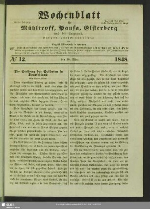 Wochenblatt für Mühltroff, Pausa, Elsterberg und Umgegend