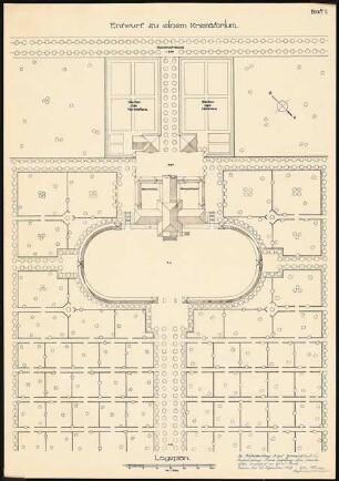 Krematorium: Lageplan 1:500