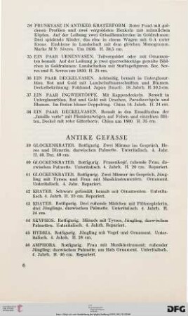 Antike Gefässe (Nr. 39-58)