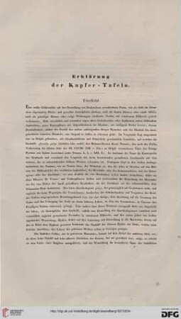 Erklärung der Kupfer-Tafeln
