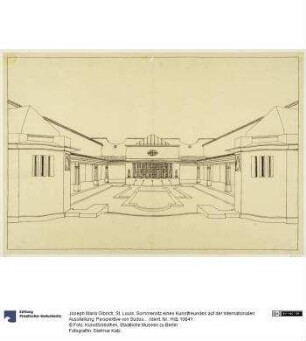 St. Louis, Sommersitz eines Kunstfreundes auf der internationalen Ausstellung, Perspektive von Südosten