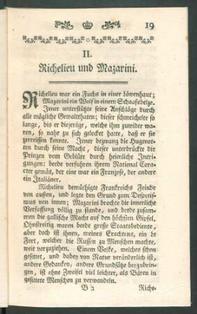 II. Richelieu und Mazarini.
