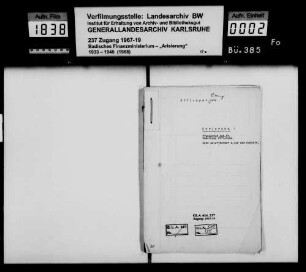 Ettlinger, Sara Witwe Berlin Käufer: Oberingenieur Daniel Lichti Karlsruhe Lagerbuch-Nr. 3484/3 Karlsruhe